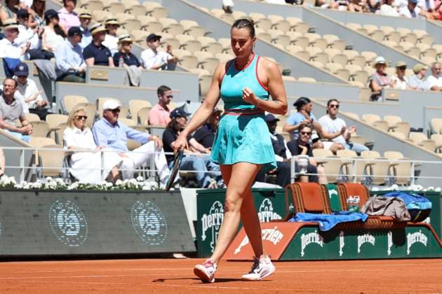 TENNIS : Roland Garros 2025 - Internationaux de France - 30 05 2025 Aryna Sabalenka (RUS) Vs Olga Danilovic (SRB) ParisFrance  Copyright: xMichtofx