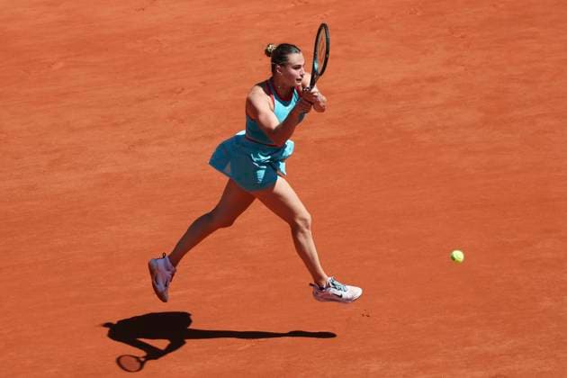 TENNIS : Roland Garros 2025 - Internationaux de France - 30 05 2025 Aryna Sabalenka (RUS) Vs Olga Danilovic (SRB) ParisFrance  Copyright: xMichtofx