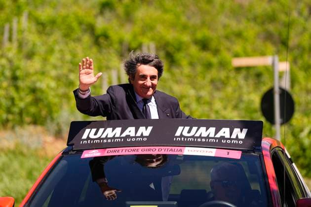 President Urbano Cairo during the stage 19 of the Giro d™Italia from Biella to Champoluc, Italy - Friday, May 30, 2025. - cycling.  Copyright: xFabioxFerrari LaPressex