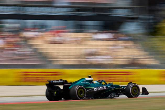 F1 Grand Prix of Spain - Practice Fernando Alonso of Spain driving the (14) Aston Martin Aramco F1 Team AMR25 Mercedes on track during practice ahead of the F1 Grand Prix of Spain at Circuit de Barcelona-Catalunya on May 30, 2025, in Barcelona, Spain. Barcelona Circuit de Barcelona-Catalunya Catalunya Spain RL_F1GPESP2025_000237 Copyright: xRicardoxLarreinax