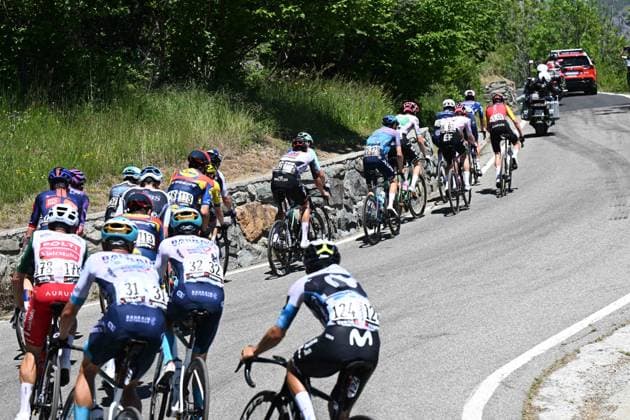 30-05-2025 Giro D italia; Tappa 19 Biella - Champoluc; Col Tzecore; 