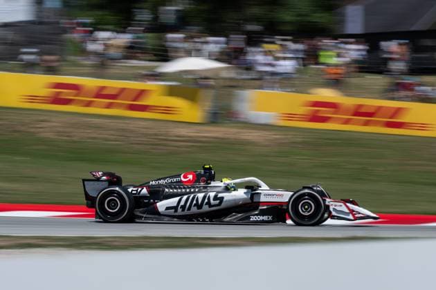 Oliver Bearman MoneyGram Haas F1 Team, Great Britain, 87 in VF 25, ESP, Formula 1 World Championship, Aramco Grand Prix of Spain, Circuit de Barcelona Catalunya, Free Practice, 2025 season, 30 05 2025 ESP, Formula 1 World Championship, Aramco Grand Prix of Spain, Circuit de Barcelona Catalunya, Free Practice, 2025 season, 30 05 2025 Barcelona Copyright: xEibner-Pressefoto Memmlerx EP_MMR