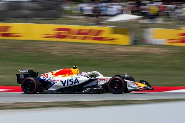 Liam Lawson Visa Cash App Racing Bulls F1 Team, New Zealand, 30 im VCARB 02, ESP, Formula 1 World Championship, Aramco Grand Prix of Spain, Circuit de Barcelona Catalunya, Free Practice, 2025 season, 30 05 2025 ESP, Formula 1 World Championship, Aramco Grand Prix of Spain, Circuit de Barcelona Catalunya, Free Practice, 2025 season, 30 05 2025 Barcelona Copyright: xEibner-Pressefoto Memmlerx EP_MMR