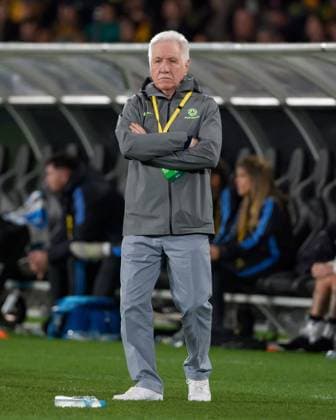 May 30, 2025, Melbourne, Vic, Australia: Tom Sermanni the interim coach of Australia watches from the sideline in a womenÃ¢â‚¬â ¢s International Friendly, Länderspiel, Nationalmannschaft football match between the Australia and Argentina at Marvel Stadium in Melbourne Australia. Australia 2:0 Argentina. Melbourne Australia - ZUMAl303 20250530_aaf_l303_010 Copyright: xSydneyxLowx