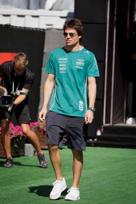 30th May 2025; Circuit de Barcelona-Catalunya, Barcelona, Spain; Formula 1 Spanish Grand Prix 2025: Free Practice Day; Lance Stroll of the Aston Martin Aramco Formula One Team arrives at the circuit  ActionPlus12795818 PabloxGuillen
