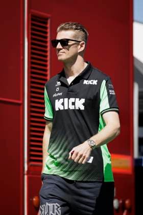 30th May 2025; Circuit de Barcelona-Catalunya, Barcelona, Spain; Formula 1 Spanish Grand Prix 2025: Free Practice Day; Nico Hulkenberg of the Stake F1 Team Kick Sauber arrives at the circuit  ActionPlus12795826 PabloxGuillen