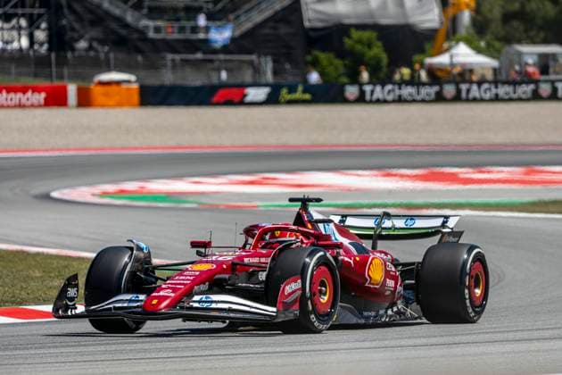30th May 2025; Circuit de Barcelona-Catalunya, Barcelona, Spain; Formula 1 Spanish Grand Prix 2025: Free Practice Day; Charles Leclerc of the Scuderia Ferrari HP drives the SF 25 at the Circuit of Catalunya  ActionPlus12795835 PabloxGuillen