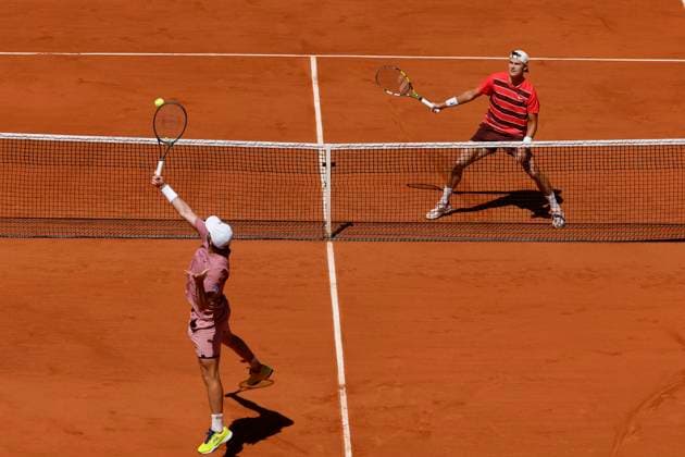 May 30, 2025, Paris, Paris, France: Quentin Halys (FRA) in action during the tennis Grand Slam of Roland Garros 2025, match between Quentin Halys (FRA) and Holger Rune (DAN) at Roland Garros Stadium - on May 30 2025.Paris - France Paris France - ZUMAb253 20250530_zsp_b253_092 Copyright: xLoicxBaratouxx