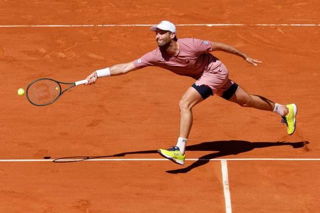 May 30, 2025, Paris, Paris, France: Quentin Halys (FRA) in action during the tennis Grand Slam of Roland Garros 2025, match between Quentin Halys (FRA) and Holger Rune (DAN) at Roland Garros Stadium - on May 30 2025.Paris - France Paris France - ZUMAb253 20250530_zsp_b253_101 Copyright: xLoicxBaratouxx