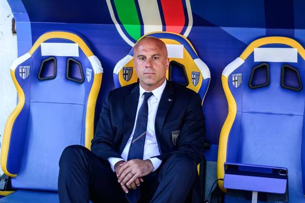 250530 Head coach Andrea Soncin Head coach Andrea Soncin ahead of the Women s Nations League football match between Italy and Sweden on May 30, 2025 in Parma Photo Ludvig Thunman BILDBYRAN code LT LT0706 fotboll football soccer fotball nations league uefa womens nations league italien italy sverige sweden dam bbeng  Copyright: LUDVIGxTHUNMAN BB250530LT017