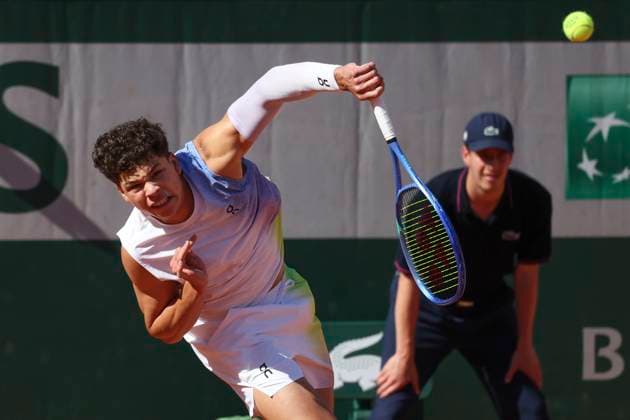 TENNIS : Roland Garros 2025 - Internationaux de France - 30 05 2025 Ben Shelton (USA) Vs Matteo Gigante (ITA) ParisFrance  Copyright: xMichtofx