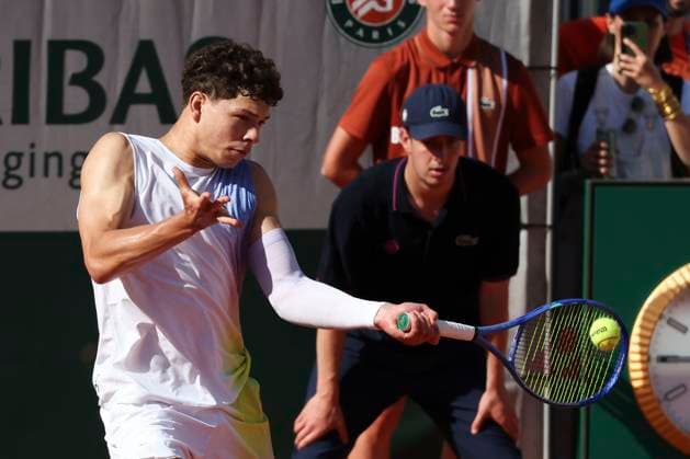 TENNIS : Roland Garros 2025 - Internationaux de France - 30 05 2025 Ben Shelton (USA) Vs Matteo Gigante (ITA) ParisFrance  Copyright: xMichtofx