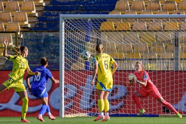 250530 Goalkeeper Jennifer Falk of Sweden during the Women s Nations League football match between Italy and Sweden on May 30, 2025 in Parma Photo Ludvig Thunman BILDBYRAN code LT LT0706 fotboll football soccer fotball nations league uefa womens nations league italien italy sverige sweden dam bbeng  Copyright: LUDVIGxTHUNMAN BB250530LT042