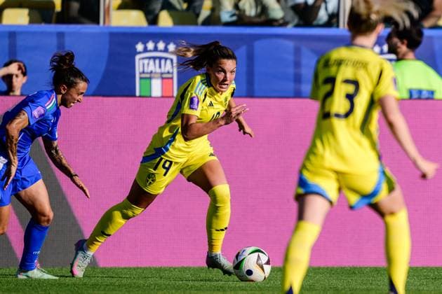 250530 Johanna Rytting Kaneryd of Sweden during the Women s Nations League football match between Italy and Sweden on May 30, 2025 in Parma Photo Ludvig Thunman BILDBYRAN code LT LT0706 fotboll football soccer fotball nations league uefa womens nations league italien italy sverige sweden dam bbeng  Copyright: LUDVIGxTHUNMAN BB250530LT053