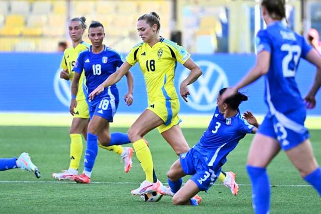 Football, Women, Nations League, Italy - Sweden