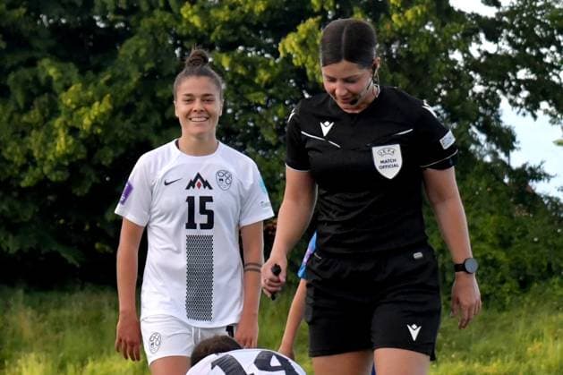 Ljubljana, Slovenia, May 30th 2025: Sara Makovec of Slovenia (L) during the UEFA Women?s Nations League, League B Group B2, match between Slovenia and Greece at Sports Park Siska, Ljubljana, Slovenia. (Natasa Kupljenik SPP) Copyright: xNatasaxKupljenikx xSPPx spp-en-NaKuSp-NNS_0659