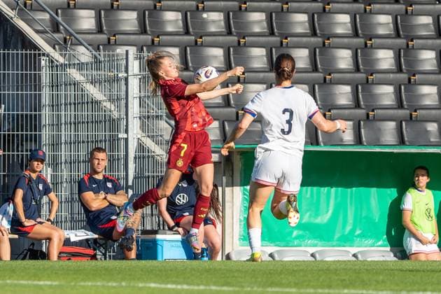 Vivien Endemann Germany Women U23, 7 , Germany vs USA, Soccer, Women, U23 National Match, Test Match, 30 05 2025, DFB REGULATES PROHIBIT ANY USE OF PHOTOGRAPHS AS IMAGE SEQUENCES AND OR QUASI VIDEO, Germany vs USA, Soccer, Women, U23 National Match, Test Match, 30 05 2025, Großaspach Copyright: xEibner-Pressefoto EdwardxCheungx EP_ECG