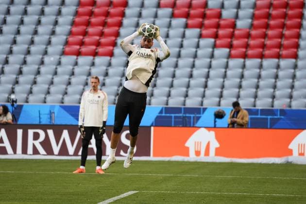 Champions League final football match between Internazionale Milano vs of FC Paris Saint-Germain Gianluigi Donnarumma of FC Paris Saint-Germain During the preparatory training the day before the UEFA Champions League final in Munich on 05 30 2025 between Internazionale Milano vs FC Paris Saint-Germain at the Allianz Arena in Munich. Munich stadio Allianz Arena Bavaria Germania Copyright: xFABIOxSASSOxFabioxSassox 2L8A7224