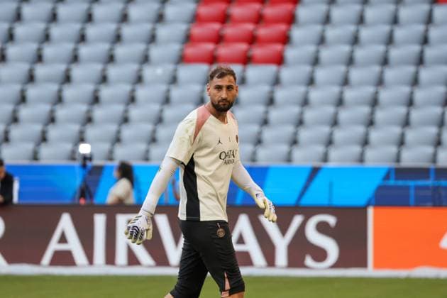 May 30, 2025, Munich, Bavaria, Germania: Gianluigi Donnarumma of FC Paris Saint-Germain During the preparatory training the day before the UEFA Champions League final in Munich on 05 30 2025 between Internazionale Milano vs FC Paris Saint-Germain at the Allianz Arena in Munich. Munich Germania - ZUMAs236 20250530_aap_s236_044 Copyright: xFabioxSassox