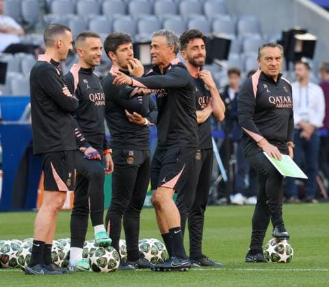 May 30, 2025, Munich, Bavaria, Germania: Luis Enrique head coach of FC Paris Saint-Germain During the preparatory training the day before the UEFA Champions League final in Munich on 05 30 2025 between Internazionale Milano vs FC Paris Saint-Germain at the Allianz Arena in Munich. Munich Germania - ZUMAs236 20250530_aap_s236_054 Copyright: xFabioxSassox
