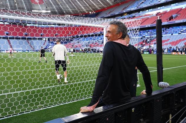 Luis Enrique manager of Paris Saint-Germain Paris Saint-Germain Training Session, UEFA Champions League Final, Football, Allianz Arena, Munich, Germany - 30 May 2025 EDITORIAL USE ONLY No use with unauthorised audio, video, data, fixture lists, club league logos or live services. Online in-match use limited to 120 images, no video emulation. No use in betting, games or single club league player publications. Copyright: xMichaelxZemanek Shutterstockx 15330915a