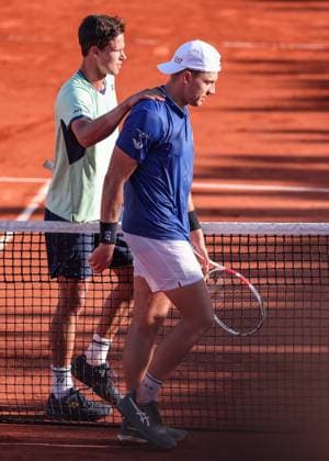 L R Winner Daniel Altmaier trounced his opponent Hamad Medjedovic SRB Copyright: xJuergenxHasenkopfx