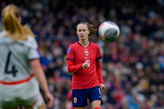 250530 Caroline Graham Hansen of Norway during the UEFA Women™s Nations League football match between Norway and Iceland on May 30, 2025 in Trondheim Photo Vegard Grott BILDBYRAN kod VG VG0755 bbeng fotboll football soccer fotball nations league landskamp norge norway dam iceland island uefa womens nations league  Copyright: VEGARDxGRoTT BB250530VG055