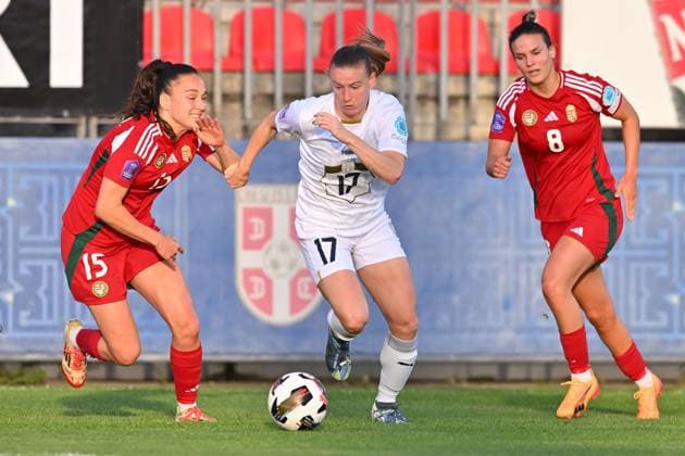 SERBIA vs HUNGARY ALLEGRA POLJAK football Serbia vs Hungary Nations league sports center FSS, Stara Pazova 30.05.2025. Foto: FOOTBALL, SERBIA, HUNGARY, NATIONS LEAGUE, WOMEN Stara Pazova Sports center Stara Pazova Serbia Copyright: xMarkoxMetlas xMNxPressx