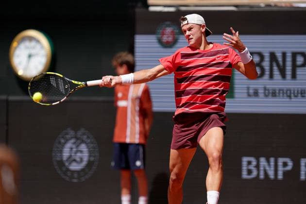 TENNIS - French Open 2025 PARIS,FRANCE,30.MAY.25 - TENNIS - ATP, Tennis Herren World Tour, French Open, Roland Garros, Grand Slam. Image shows Holger Rune (DEN).  GEPAxpictures xMichaelxRiedler