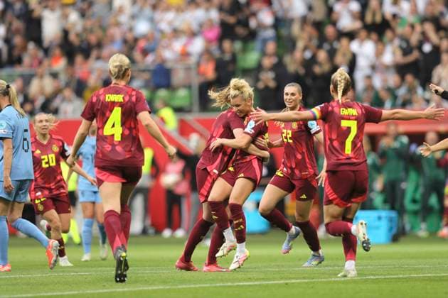Photo Goal celebration after the early lead goal for Germany by Linda DALLMANN 16 Football international, Women international match in Bremen UEFA Womens Nations League on Fri 30 05 2025 Germany Holland