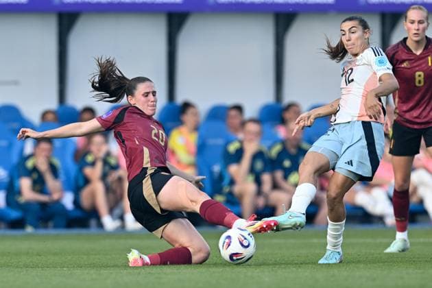 Football, Women, Nations League, Belgium - Spain