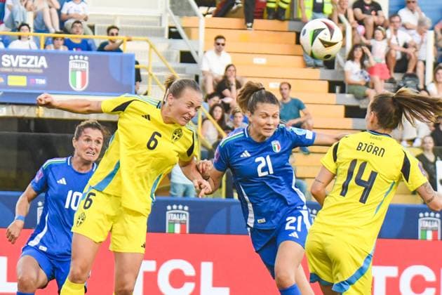aerial contrast during UEFA Women s National League League A match between Italy and Sweden. Friday, May 30, 2025 at stadium Ennio Tardini in Parma.  Copyright: xAndreaxAmato IPAxSportx xipa-agency.netx xx IPA_58427753 IPA_Agency_IPA58427753