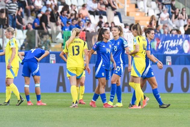 the match ends 0-0 of UEFA Women s National League League A match between Italy and Sweden. Friday, May 30, 2025 at stadium Ennio Tardini in Parma.  Copyright: xAndreaxAmato IPAxSportx xipa-agency.netx xx IPA_58427773 IPA_Agency_IPA58427773