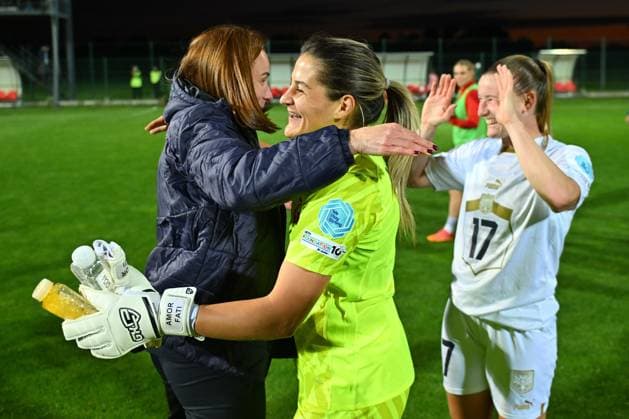 SERBIA vs HUNGARY LIDIJA STOJKANOVIC coach , MILICA KOSTIC golman and ALLEGRA POLJAK football Serbia vs Hungary Nations league sports center FSS, Stara Pazova 30.05.2025. Foto: FOOTBALL, SERBIA, HUNGARY, NATIONS LEAGUE, WOMEN Stara Pazova Sports center Stara Pazova Serbia Copyright: xMarkoxMetlas xMNxPressx