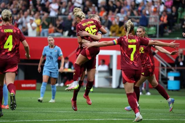 Bremen, Weserstadion, 30 05 25, GER, Women, UEFA WOMENS NATIONS LEAGUE 2024 2025, Germany Netherlands Picture Linda DALLMANN Germany cheers after her goal for 1 0 UEFA regulations prohibit any use of photographs as image sequences and or quasi video Bremen Germany