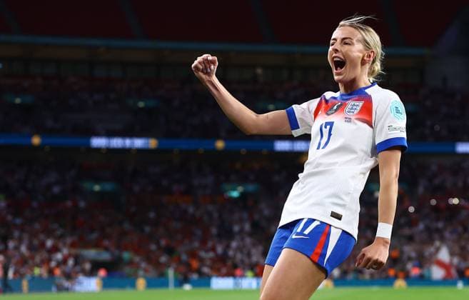 Chloe Kelly of England Women celebrates scoring a goal to make the score 6-0 England Women v Portugal Women, UEFA Women s Nations League - League A - Group 3, Football, Wembley Stadium, London, UK - 30 May 2025 EDITORIAL USE ONLY No use with unauthorised audio, video, data, fixture lists, club league logos or live services. Online in-match use limited to 120 images, no video emulation. No use in betting, games or single club league player publications.  Copyright: xKieranxMcManus Shutterstockx 15330900bn