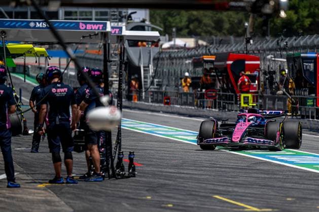 MONTMELO, SPAIN: Franco Colapinto, racing for the Alpine team during the 2025 Formula 1 Spanish Grand Prix at the Circuit de Barcelona-Catalunya in Montmelo, Spain