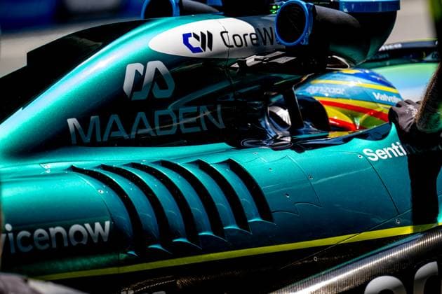 MONTMELO, SPAIN: Fernando Alonso, racing for the Aston Martin F1 team during the 2025 Formula 1 Spanish Grand Prix at the Circuit de Barcelona-Catalunya in Montmelo, Spain