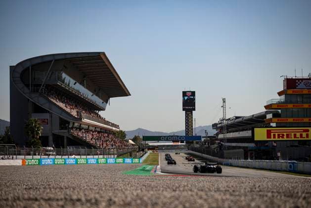 Formula 1 Spain Grand Prix - Friday A general view of the main straight at Circuit de Barcelona-Catalunya during the Formula 1 Aramco Gran Premio de Espana on May 30, 2025, in Barcelona, Spain. Montmelo Barcelona Spain  Copyright: xGongorax originalFilename:bonilla-formula1250530_npokJ.jpg
