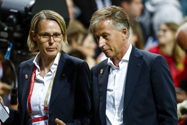 BREMEN - Holland coach Andries Jonker after the Nations League match between Germany and the Netherlands on May 30, 2025 in Bremen, Germany. ANP VINCENT JANNINK xVIxANPxSportx xxANPxIVx 529028809 originalFilename: 529028809.jpg
