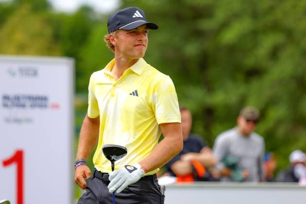 SALZBURG, AUSTRIA - 30.05.2025: Tiger CHRISTENSEN (GER) of Austrian Alpine Open 2025 at GC Gut Altentann on May 30, 2025 in Austria.