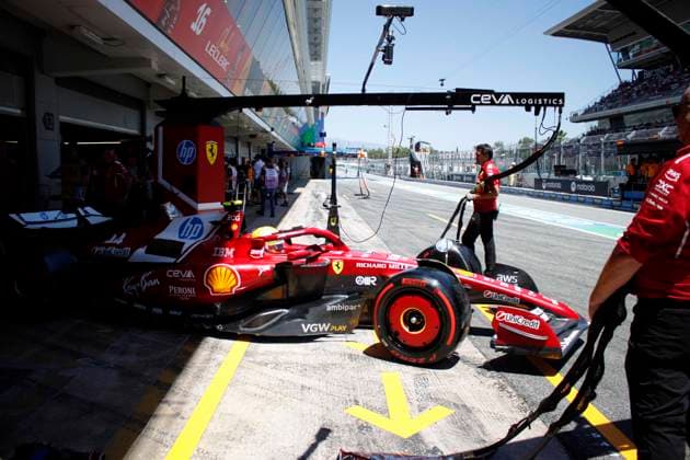 May 30, 2025, Sabadell, Barcelona, Spain: Montmelo Spain May 30, 2025 Lewis Hamilton (44 GBR Ferrari ) during Free Practice 1 at the Formula 1 Aramaco Spain Grand Prix 2024 in Montmelo Spain on 30 May 2025 Sabadell Spain - ZUMAu50_ 20250530_zsp_u50_013 Copyright: xXavixUrgelesx