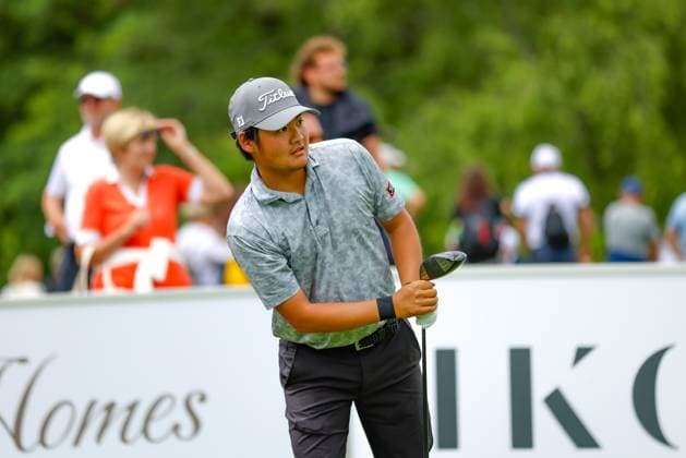 SALZBURG, AUSTRIA - 30.05.2025: Kazuma KOBORI (NZL) of Austrian Alpine Open 2025 at GC Gut Altentann on May 30, 2025 in Austria.