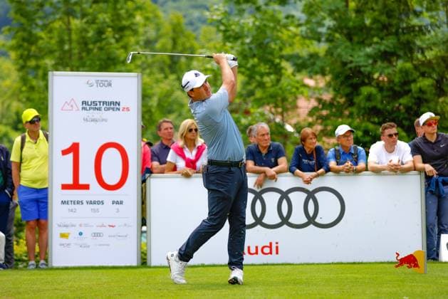 SALZBURG, AUSTRIA - 30.05.2025: Aaron COCKERILL (CAN) of Austrian Alpine Open 2025 at GC Gut Altentann on May 30, 2025 in Austria.
