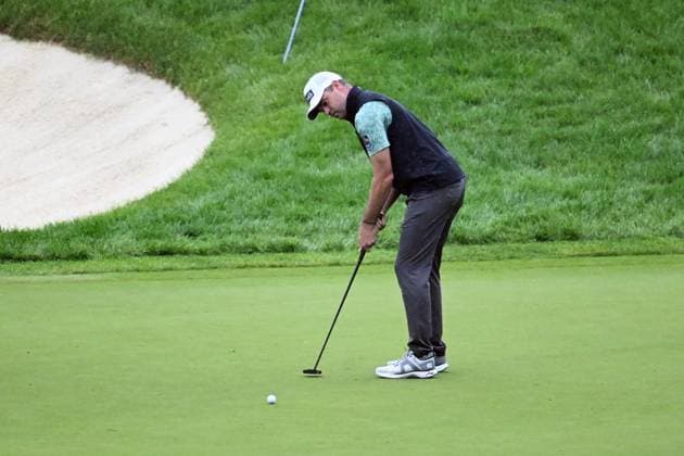May 30, 2025: Corey Conners (CAN) putts on the 9th hole during Round 2 of the Memorial Tournament in Dublin, Ohio. Cal Media Dublin USA - ZUMAc04_ 20250530_zma_c04_034 Copyright: xBrentxClarkx