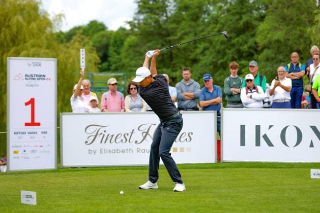 SALZBURG, AUSTRIA - 30.05.2025: Haotong LI (CHN) of Austrian Alpine Open 2025 at GC Gut Altentann on May 30, 2025 in Austria.