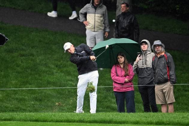 May 30, 2025: Matt Fitzpartick (ENG) hits on the 9th hole during Round 2 of the Memorial Tournament in Dublin, Ohio. Cal Media Dublin USA - ZUMAc04_ 20250530_zma_c04_068 Copyright: xBrentxClarkx