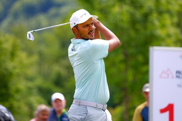 SALZBURG, AUSTRIA - 30.05.2025: Veer AHLAWAT (IND) of Austrian Alpine Open 2025 at GC Gut Altentann on May 30, 2025 in Austria.