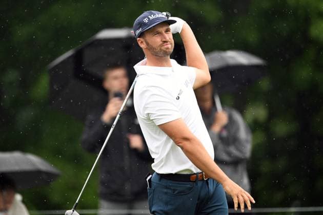 PGA, Golf Herren 2025: The Memorial Tournament MAY 30 May 30, 2025: Wyndham Clark (USA) drives on the 1st tee during Round 2 of the Memorial Tournament in Dublin, Ohio. Brent Clark Cal Media (Credit Image: Â Brent Clark Cal Sport Media) Dublin Oh USA EDITORIAL USE ONLY Copyright: xx ZUMA-20250530_zma_c04_065.jpg BrentxClarkx csmphotothree387771