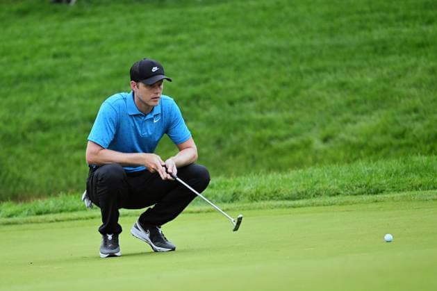 May 30, 2025: Cam Davis (AUS) before putting on the 14th green during Round 2 of the Memorial Tournament in Dublin, Ohio. Cal Media Dublin USA - ZUMAc04_ 20250530_zma_c04_039 Copyright: xBrentxClarkx